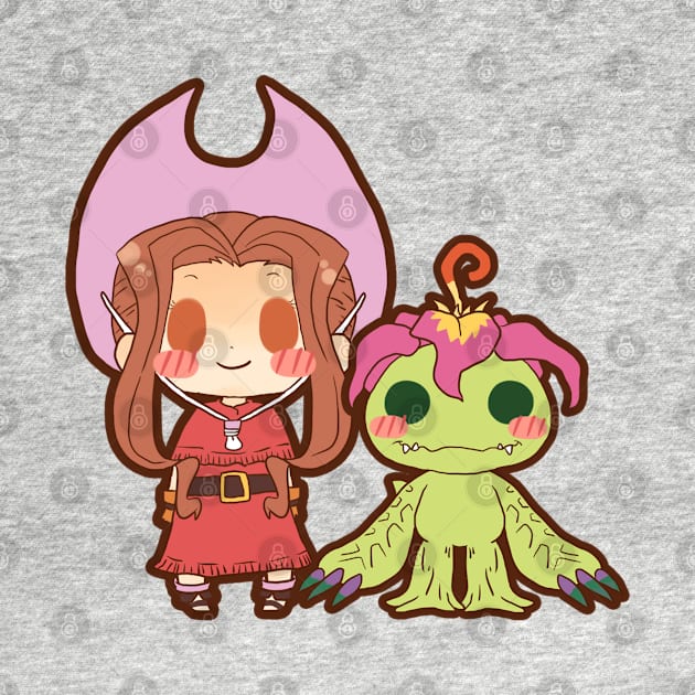 mimi & palmon by Potaaties